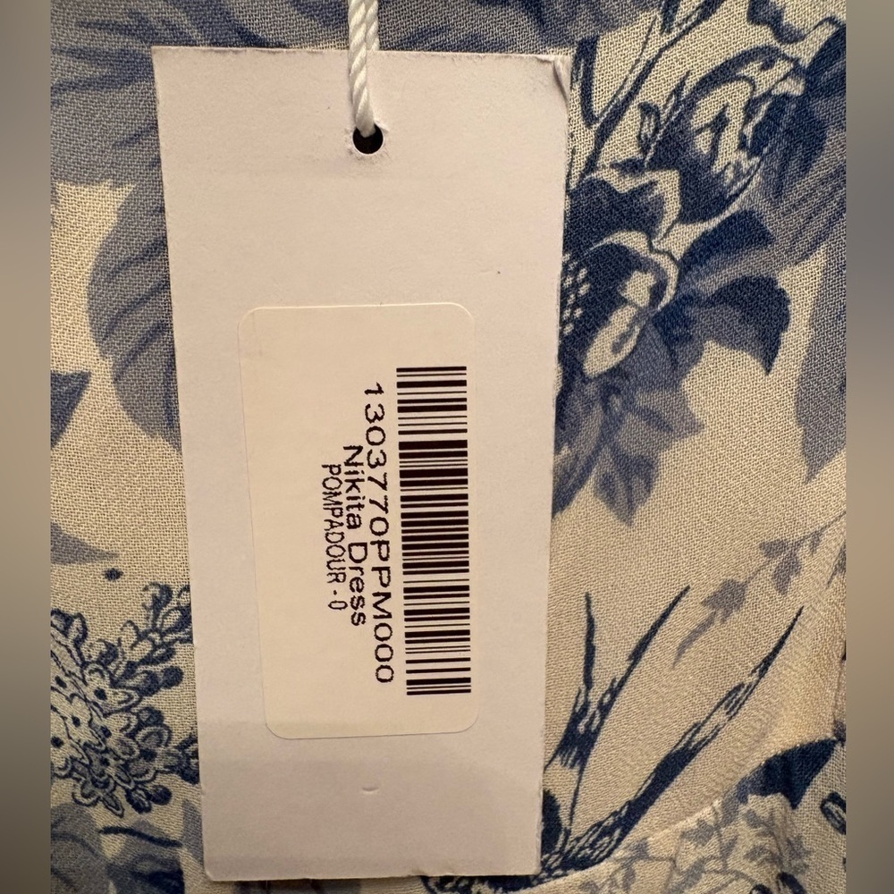 Reformation Nikita Blue and White Floral Midi Dress NWT size 0 - Picture 11 of 12